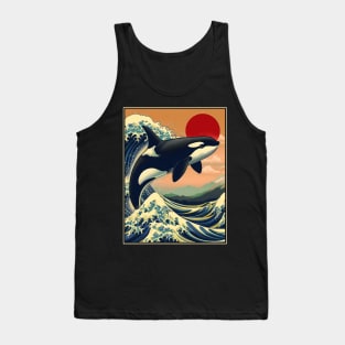 Orca in Japan Kanagawa Wave Tank Top